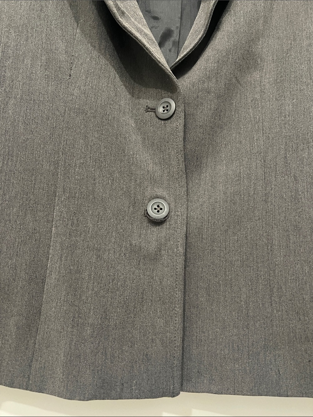 Rafaella Dark Gray Tailored Single-Button Blazer - Picture 2 of 16